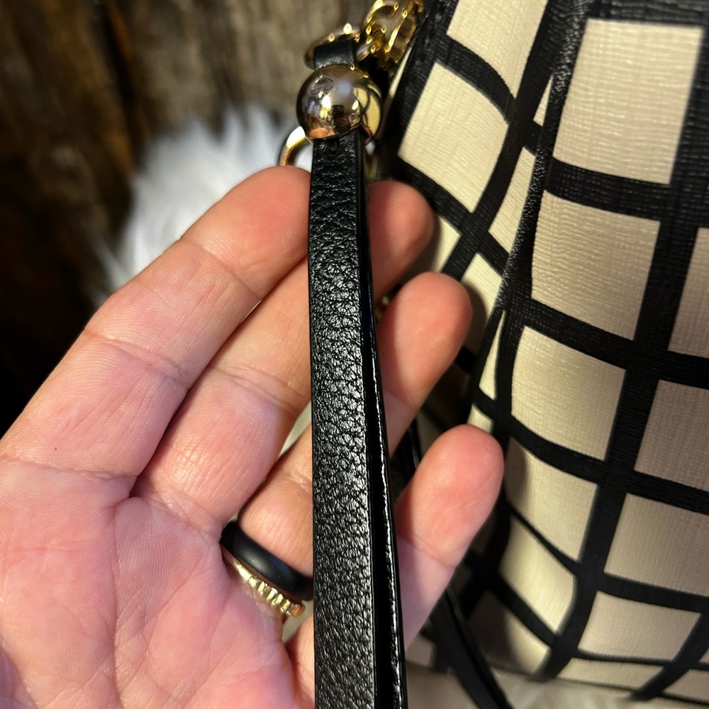 Kate Spade Purse Rachelle Brightwater Drive Black Plaid Retail $380‼️ - Picture 4 of 10